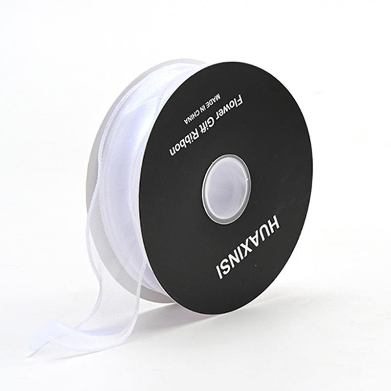 Bord uni avec noyau en rouleau [blanc] 4 cm x 40 mètres/rouleau