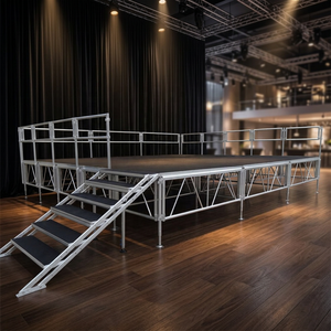 Portable <b>Stage</b> System Aluminum Frame Durable Tool-Free for Fashion Runway - Product Image 5