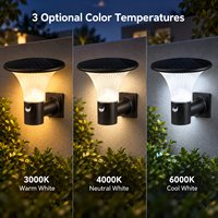 Lampe murale solaire personnalisée OEM, éclairage extérieur LED IP65, anti-UV, matériaux ignifuges V0, 3000K 4000K 6000K pour l'éclairage de porte de villa