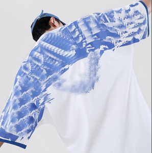 Maglietta <span class=keywords><strong>a</strong></span> <span class=keywords><strong>pipistrello</strong></span> <span class=keywords><strong>manica</strong></span> lunga da uomo in cotone 100% personalizzata - Product Image 2