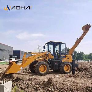 Yeni Mini 4x4 tekerlekli kazıcı ekskavatör yükleyici traktör Huade hidrolik silindir motor ve pompa-fabrika fiyat - Product Image 5