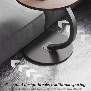 Simple Mini Round Side <b>Table</b> for Living Room and Dining for <b>Small</b> Home and Apartment Coffee <b>Table</b> with Bed a Few Corners - Product Image 2