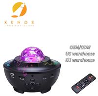 Projecteur LED musical laser intelligent avec design moderne pour salon, effet ciel étoilé