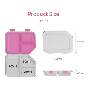 Boîte à lunch rectangulaire en acier inoxydable pour enfants, anti-fuite, facile à nettoyer et chauffable, pour l'école - Product Image 3