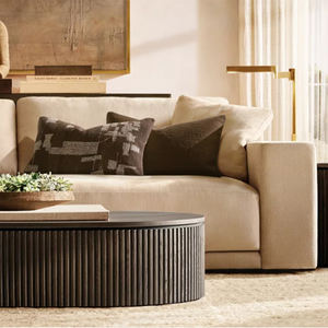 高級モダンなL字型のChaiseラウンジソファ室内家具セットリビングルーム長方形の形の生地木素材 - Product Image 4