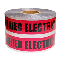 Cinta de advertencia detectable PE impermeable resistente a la intemperie impresa personalizada para cables de fibra óptica uso subterráneo