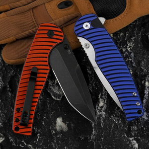 Cuchillo Plegable Táctico de Supervivencia para Exteriores y Camping, Hoja de Acero D2, Mango G10, con Clip, Venta al Por Mayor - Product Image 6