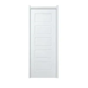 Interior Door Jiangshan MDF Flash Interior White Pvc Laminated Door Wooden Design In Brazil