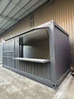 UVO 20ft Cafe Cube Standard Prefab Modular Shop |   Bar à café mobile hautement personnalisable de 18 m² - Boutique de vente au détail en conteneur amovible