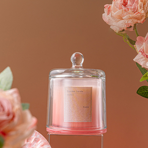 Venta al por mayor de lujo de etiqueta <span class=keywords><strong>privada</strong></span> personalizada fragancia lavanda cera de soja vela perfumada con tapa para regalos de decoración del hogar - Product Image 5