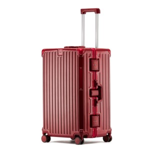 Valise de voyage en aluminium 20 pouces sans fermeture éclair, bagage cabine avec roues silencieuses, ensemble de bagages - Product Image 5