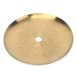 Hookah Trays Stainless Steel Hookah Tray Pineapple Leaf Design Shisha Coal Ashtray