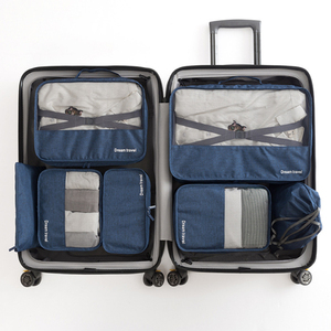 Cation du lịch Đóng gói khối 7 bộ công suất lớn hai lớp không thấm nước quần áo lưu trữ Tổ Chức Bộ - Product Image 6