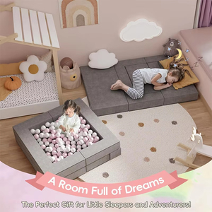 Sofá de juego para niños personalizado, sofá de suelo segmentado, rompecabezas para niños, alfombrilla de combinación de escalada de bloques de construcción grandes - Product Image 5