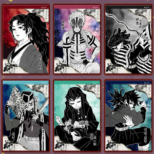 Affiche de collection premium en feuille gaufrée pour anime japonais, sur toile texturée B5, personnalisable, pour jeu de <span class=keywords><strong>table</strong></span>, boîte mystère - Product Image 1