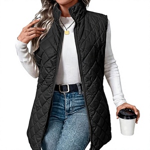 <b>Women's</b> Lightweight Insulated Puffer Vest OEM Manufacturer Custom Logo <b>Women's</b> <b>Sleeveless</b> Quilted <b>Jacket</b> Wholesale - Product Image 1