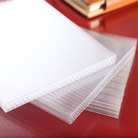 Feuilles de PC en nid d'abeille transparentes claires de transmission de lumière de feuille de Polycarbonate de ventes d'usine pour l'hôtel extérieur de toit moderne