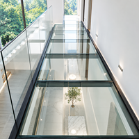 Panneaux de sol en verre trempé stratifié sur mesure, verre trempé transparent PVB SGP pour balustrades, auvents, escaliers, projets de construction