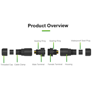 תקע פעמי ולשחק 3pin 3pin ip67 מחבר ממתכת נגד טעות הנוכחית גבוהה m19 עמיד למים מחבר חשמל עמיד למים - Product Image 2