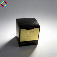 Boîte à double insert de luxe avec estampage à chaud en feuille d'or et procédé de gaufrage, boîte d'emballage carrée personnalisée avec logo pour la vente en gros de cosmétiques