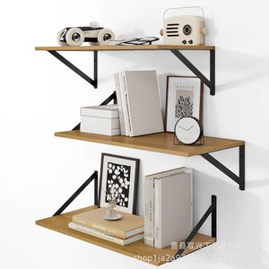 Wooden <b>Wall</b> <b>Shelf</b> With Metal Brackets 23.6 Inch <b>Floating</b> <b>Shelf</b> For Kitchen Storage Heavy Duty 40 Lbs Capacity - Product Image 3