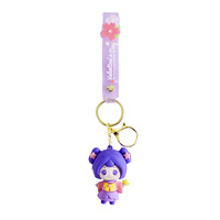 Porte-clés en caoutchouc souple et PVC faits à la main, écologiques, mignons, pour couples, avec design 2D/3D, cadeau créatif pour la Saint-Valentin, vente chaude
