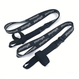 Cordon de cou personnalisé avec logo sur mesure et sangle élastique pour verres à vin et bière, avec boucle en plastique - Product Image 2