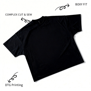 T-Shirt <span class=keywords><strong>Anime</strong></span> Personalizzate a Manica Corta, <span class=keywords><strong>Abbigliamento</strong></span> Vintage di Marca Oversize Streetwear, 100% Cotone 240g, Ordine Minimo 1 Pezzo - Product Image 2