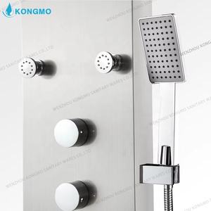 <span class=keywords><strong>Tour</strong></span> de panneau de douche à cascade thermostatique en acier inoxydable 6016 robinets sur pied avec motif de pulvérisation de pluie - Product Image 4