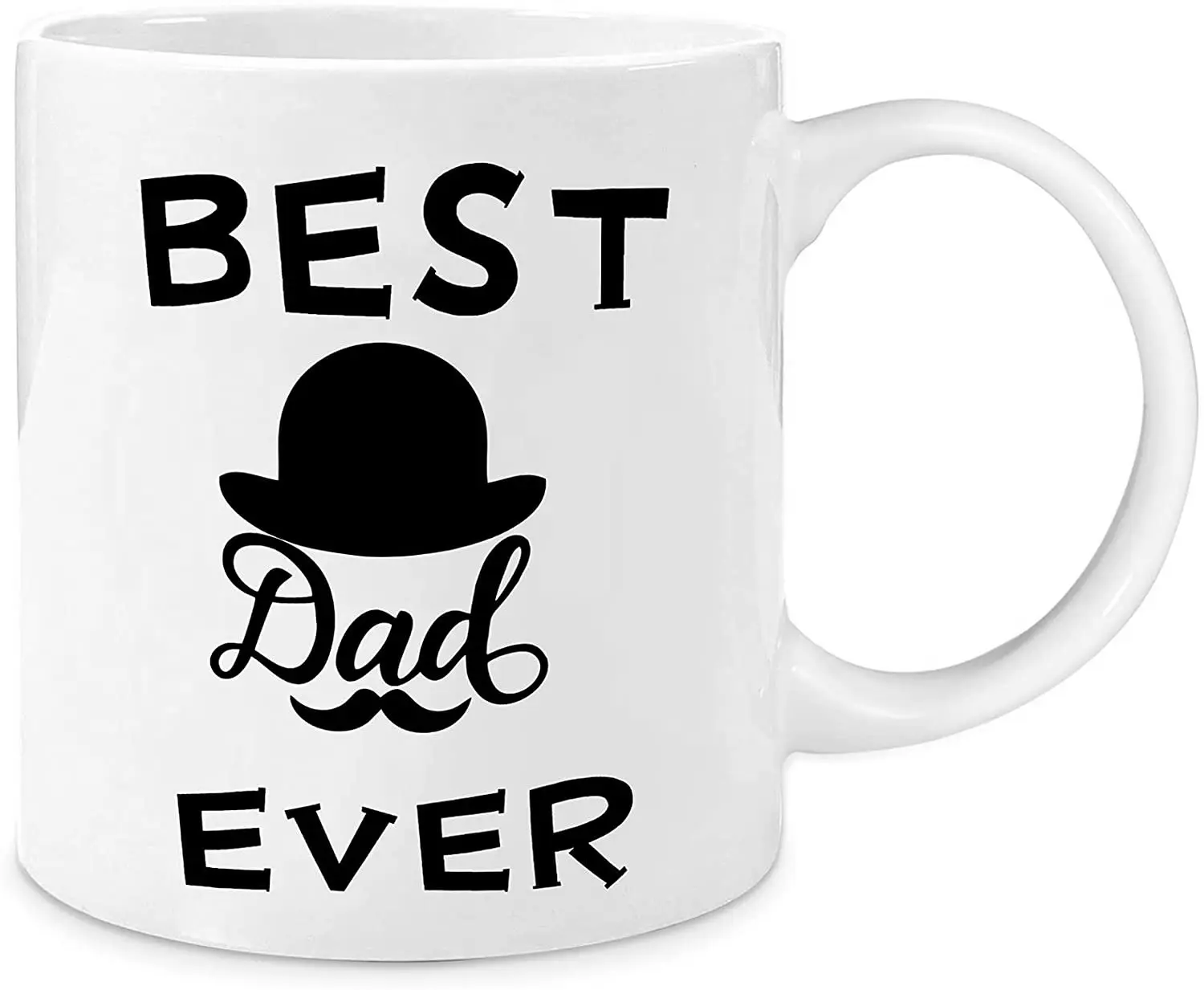 Best Dad Ever Coffee Mug tazza da caffè in ceramica per la festa del papà tazza da tè personalizza il tuo testo
