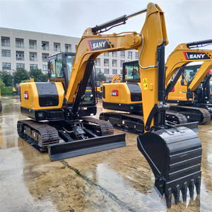 Mini-excavatrice sur chenilles SANY SY55U d'occasion, prix bas, livraison gratuite, nouveau modèle, hydraulique, agricole - Product Image 2