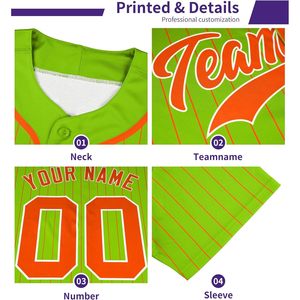 Maillot de baseball personnalisé à rayures unisexe pour adulte, chemise de softball boutonnée, nom et numéro d'équipe personnalisés, évacuation de l'humidité - Product Image 5