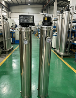Filtre à eau ultrafiltrant 10000L pour toute la maison, extérieur, en acier inoxydable, avec vanne manuelle et tête de vanne à rétrolavage