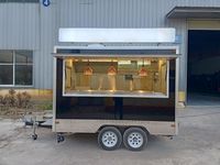 Nouveau Modèle Rôtissoire à Poulet Économique Camion Caravane Mobile Rapide Voiture Burger Bubble Tea Boutique Chariot Distributeur Kiosque à Café Intérieur Alimentaire