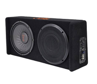   Haut-parleur bicolore 2*10 pouces, caisson de basses amplifié avec Mega Bass et amplificateur audio pour voiture