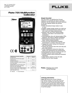 Calibrador de Procesos Multifunción 725S, Fuente y Medidor de Voltaje, Temperatura y Frecuencia - Product Image 2