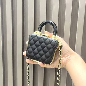 Bolso de Cadena con Diseño de Diamantes 2025, Monedero, Porta Lápiz Labial, Estilo Coreano, Versátil, Simple, Bolso de Pecho para Mujer - Product Image 5