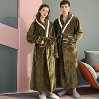 Prix d'usine pour peignoir en peluche pour homme, peignoir long en peluche, peignoir à séchage rapide