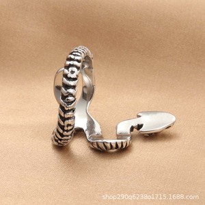 Anillo de Serpiente para Hombre, Diseño 3D Retro de Animal del Zodiaco en Plata, Estilo Punk, Joyería de Moda, Regalo - Product Image 5