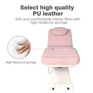 Newest Electric 3 Motors Lip Beauty Facial Spa Massage Bed <b>Foldable</b> Customizable Color <b>Wood</b> for Bedroom Beauty Salon School - Product Image 4