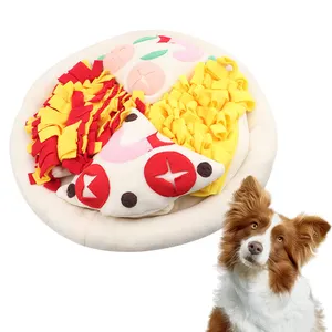 Bánh Pizza Pie Pet Sniffing Mat Đào Tạo Con Chó Mat Expend Năng Lượng Chậm Thực Phẩm Câu Đố Đào Tạo Đồ Chơi Sang Trọng