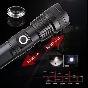 Linterna Táctica Recargable USB de 1500 Lúmenes con <span class=keywords><strong>Zoom</strong></span> XHP50, Potente Linterna de Mano Resistente al Agua con LED para Camping - Product Image 3