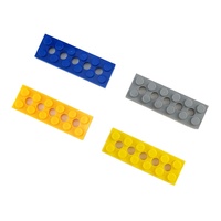 No.32001 MOC plastique 2x6 avec 5 trous plaque bricolage accessoires jouet en vrac assemblage blocs de construction
