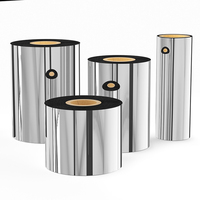 Cinta de resina de cera de transferencia Premium TTR Cinta de transferencia térmica 110mm x 450m 102mm x 250m 110mm x 300m para impresora de código de barras