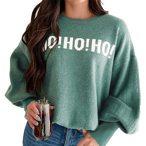 Suéter Personalizable con Logotipo, Estilo Nuevo de Otoño Invierno, Jersey de Manga Larga para Mujer, Suéter Personalizado con Estampado de Letras Multicolores para Mujer - Product Image 5