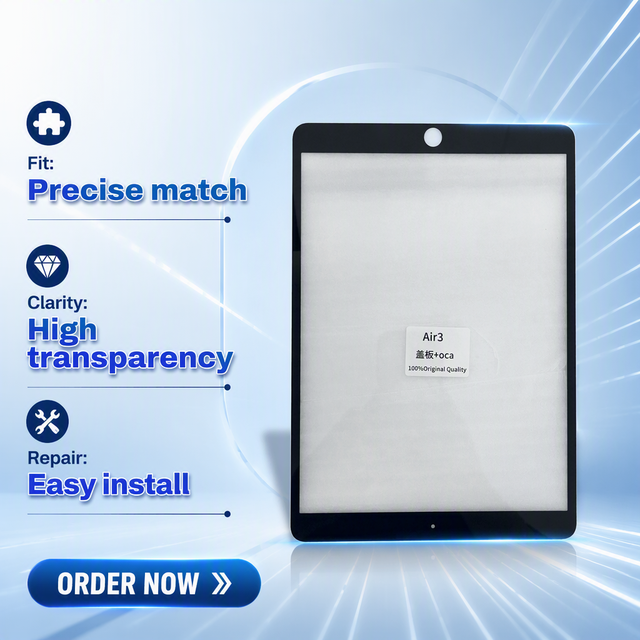 Digitizer Touch Glass OCA for iPad Air 2 3 4 5 10.5 10.9 Inch Screen Replacement Front Glass OCA Pre-Installed High Transparency