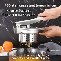 DINGYONG OEM/ODM 430 roestvrijstalen handmatige citroenenpers huishoudelijke keuken - multifunctionele fruit- en groentegereedschap