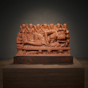 Escultura del Nacimiento de Krishna |   Réplica del Museo de Arte del Templo Hindú Janmashtami del Siglo X, Obra Rara del Siglo X - Product Image 3