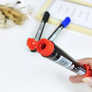 Черный перманентный маркер для ткани на масляной основе, 4 цвета, наконечник 4,2 мм/2,3 мм, водостойкий, невыцветающий, нестираемый, двусторонний контурный маркер - Product Image 3