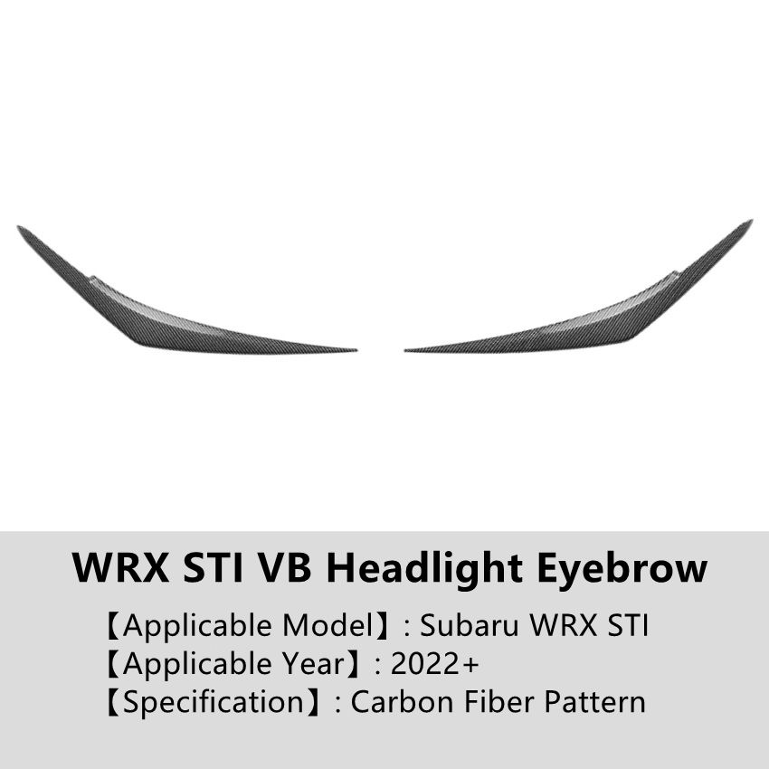 Sourcil de phare - Motif en fibre de carbone